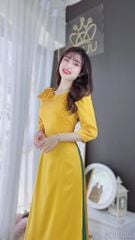 Áo Dài Nơ Vai Ngọc AD8020 (áo lẻ)