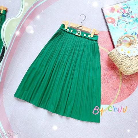 Chân Váy Li Nút Vàng CV8021