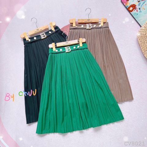 Chân Váy Li Nút Vàng CV8021