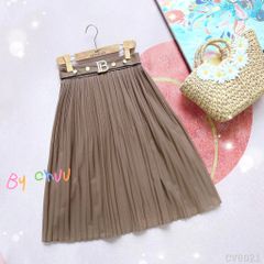 Chân Váy Li Nút Vàng CV8021