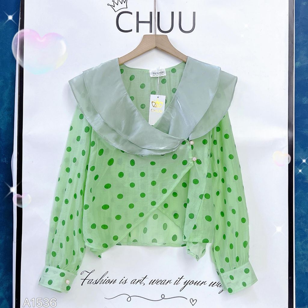 Áo Tơ Đôi Bèo To A9001.1536