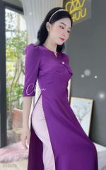 Áo Dài Đô Lượn Sóng AD8070 (áo lẻ)