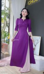 Áo Dài Đô Lượn Sóng AD8070 (áo lẻ)
