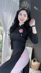 Áo Dài Gấm Tay Bồng AD8005 (áo lẻ)