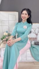 Áo Dài Lụa Ướt 3P Ngọc AD8006 (áo lẻ)