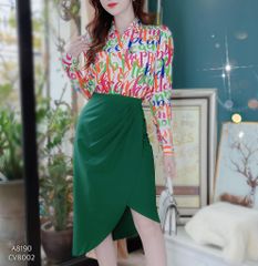 Chân Váy Một Tà Ly CV8002