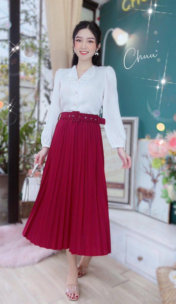 Áo Sơ Mi Ngọc Trai Color 2 cổ A9001.80004