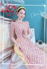 Áo Dài TL Nơ Vuông AD8100 (áo lẻ)