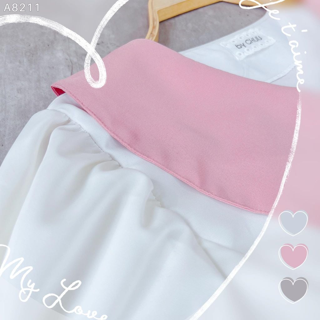 Áo Cổ Sen Tay Rút A9002.8211