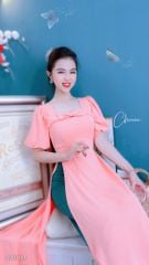 Áo Dài Vai Đôi Nơ AD8034 (áo lẻ)