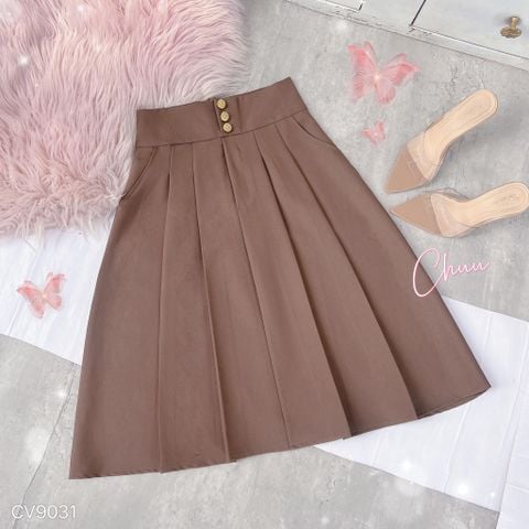 Chân Váy 3 Nút Giả Khóa CV9031