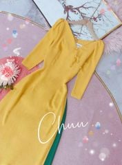 Áo Dài Cổ Tick 5N Bọc AD9001.9117 (áo lẻ)