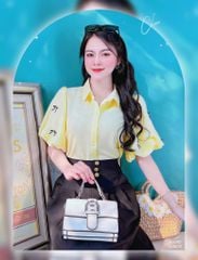 Áo Sơ Mi Tay Bí Đính Nơ A9240 (Áo lẻ)