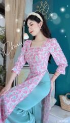 Áo Dài Xốp Tay Chun AD9122 (áo lẻ)