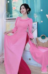 Áo Dài Cổ Mặt Trời AD9001.9125 (áo lẻ)