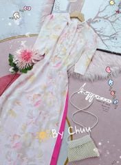 Áo Dài Cổ Thỏ AD9131 (áo lẻ)