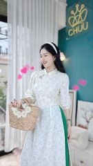 Áo Dài Cổ Trụ Li AD9002.9150 (áo lẻ)