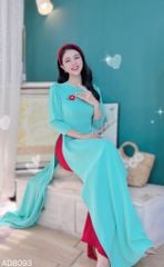Áo Dài Vai Bèo Cổ Tròn AD9001.8093 (áo lẻ)
