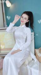 Áo Dài Gấm Cổ Lượn TT AD9155 (áo lẻ)