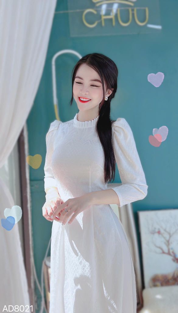 Áo Dài Cổ Li 2P AD9001.8021 (áo lẻ)