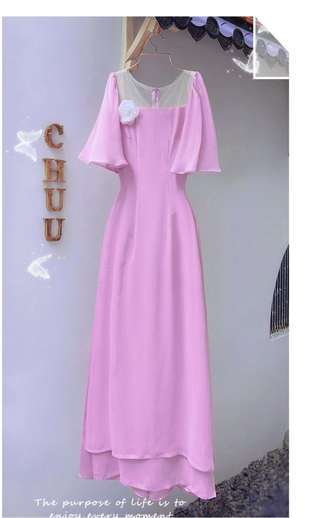 Áo Dài 4 Tà Tơ IC Bling AD9003.8103 (áo lẻ)
