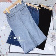 Chân Váy Jean Siêu Dài 84cm CV9040