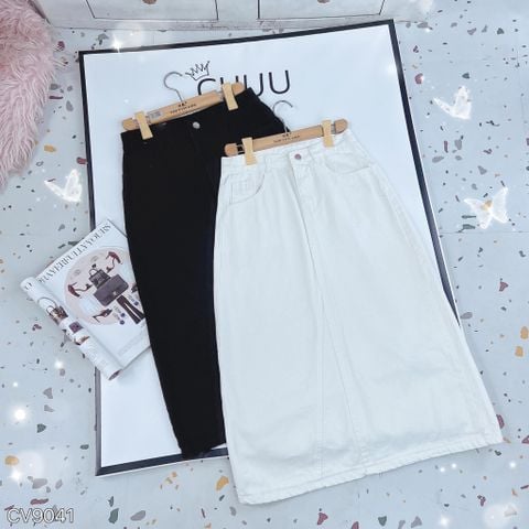 Chân Váy Jean A 1 Cúc 75cm CV9041