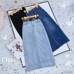 Chân Váy Jean Siêu Dài 84cm CV9040