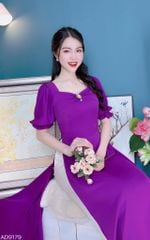 Áo Dài Tag Cô Gái AD9179 (áo lẻ)