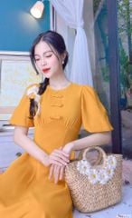 Áo Dài Tay Bồng 3 Nơ AD9178 (áo lẻ)