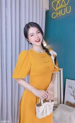 Áo Dài Tay Bồng 3 Nơ AD9178 (áo lẻ)