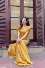 Áo Dài Cổ Lệch Pha Lưới AD9001.8082 (áo lẻ)