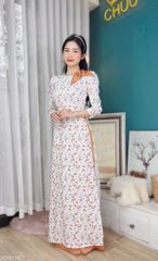 Áo Dài Nơ Nhụy Ngọc AD9166 (áo lẻ)