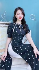 Áo Dài Vạt Thủy Thủ Nơ AD8043 (áo lẻ)