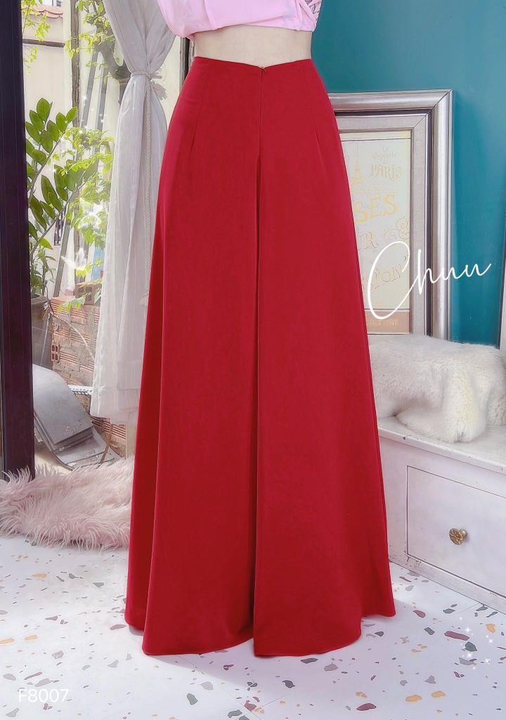 Quần Váy Áo Dài Lụa Ý F8007