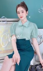 Áo Sơ Mi Xếp Chỉ Chân Bèo A9363