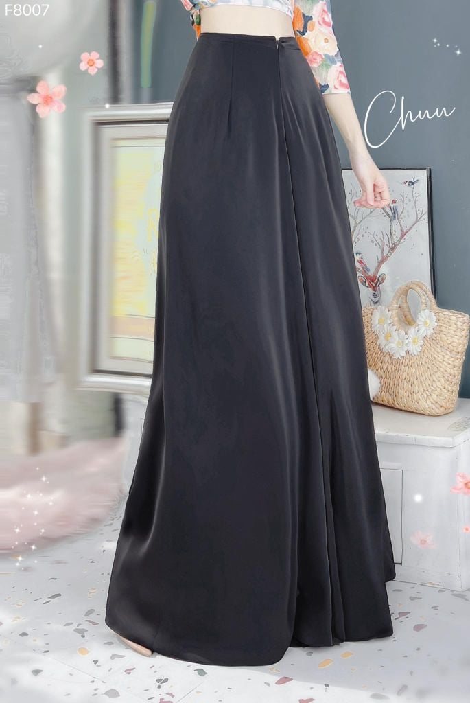 Quần Váy Áo Dài Lụa Ý F8007