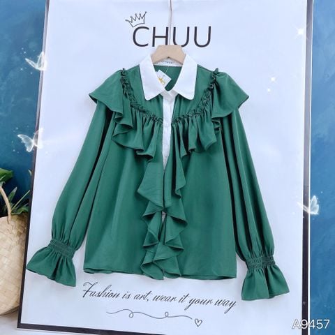 Áo Bèo Sky Cổ Màu A9457