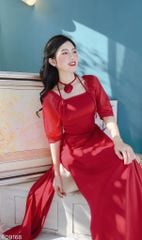 Áo Dài Trễ Vai Chocker AD9168 (áo lẻ)