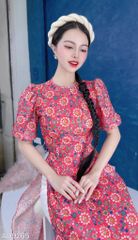 Áo Dài Cách Tân Gấm Thêu AD9002.9265 (áo lẻ)