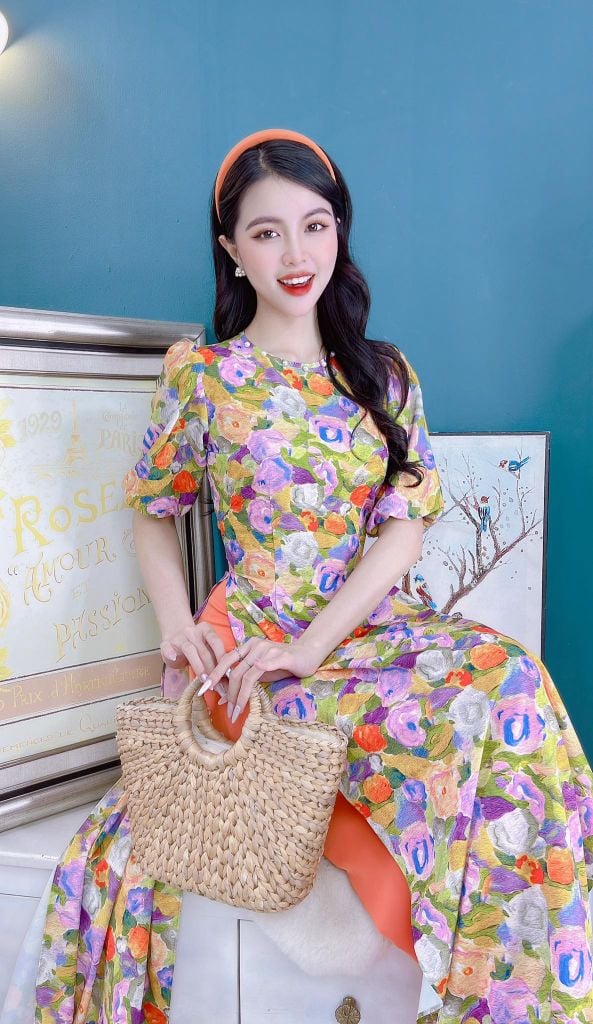 Áo Dài Tay Bông Gòn AD9199 (áo lẻ)