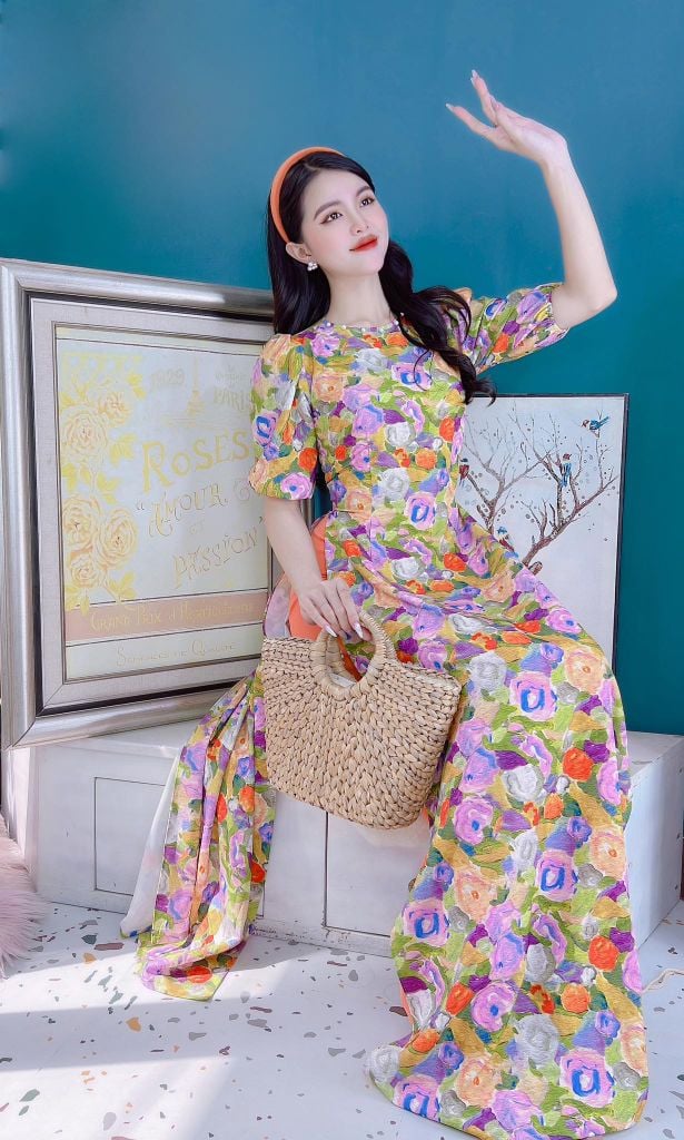 Áo Dài Tay Bông Gòn AD9199 (áo lẻ)