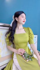 Áo Dài Cổ Nữ Hoàng AD9001.9191 (áo lẻ)
