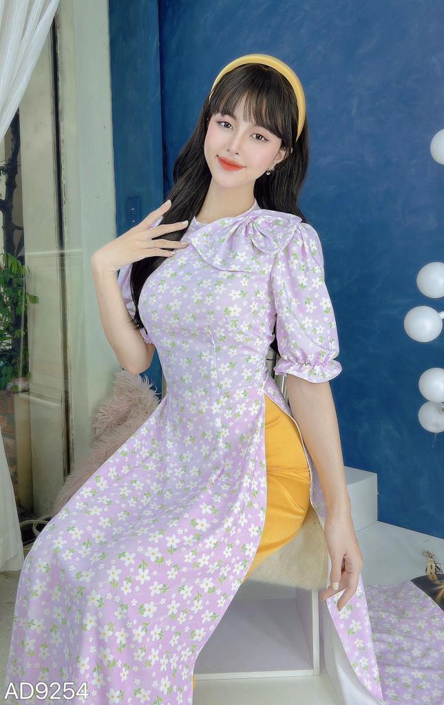 Áo Dài Nơ To Kimono AD9254 (áo lẻ)