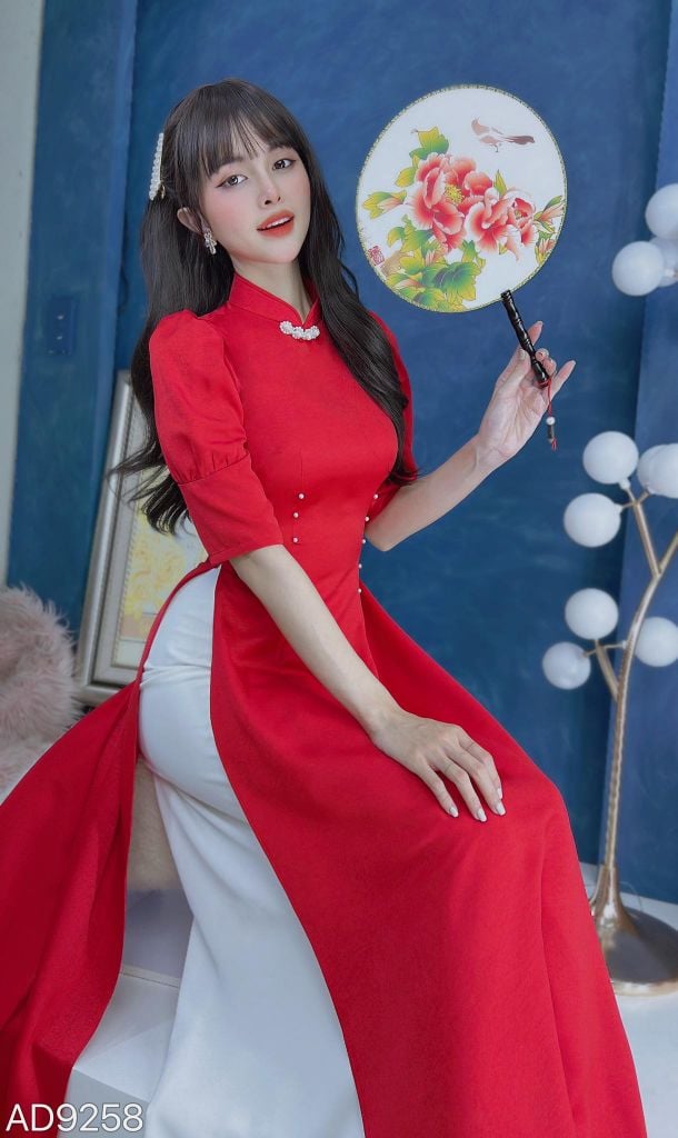 Áo Dài Eo Ngọc AD9001.9258 (áo lẻ)