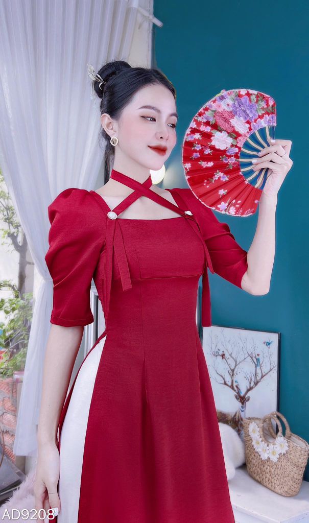 Áo Dài Yếm Ngọc Mặt Trời AD9208 (áo lẻ)