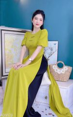 Áo Dài Tay Bồng 3 Nơ AD9178 (áo lẻ)