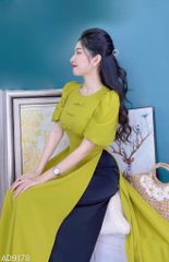 Áo Dài Tay Bồng 3 Nơ AD9178 (áo lẻ)