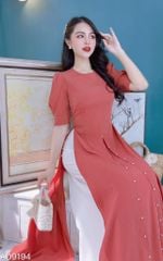 Áo Dài 4 Tà Tăm Tứ Thân Ngọc AD9003.9194 (áo lẻ)