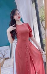 Áo Dài 4 Tà Tăm Tứ Thân Ngọc AD9003.9194 (áo lẻ)